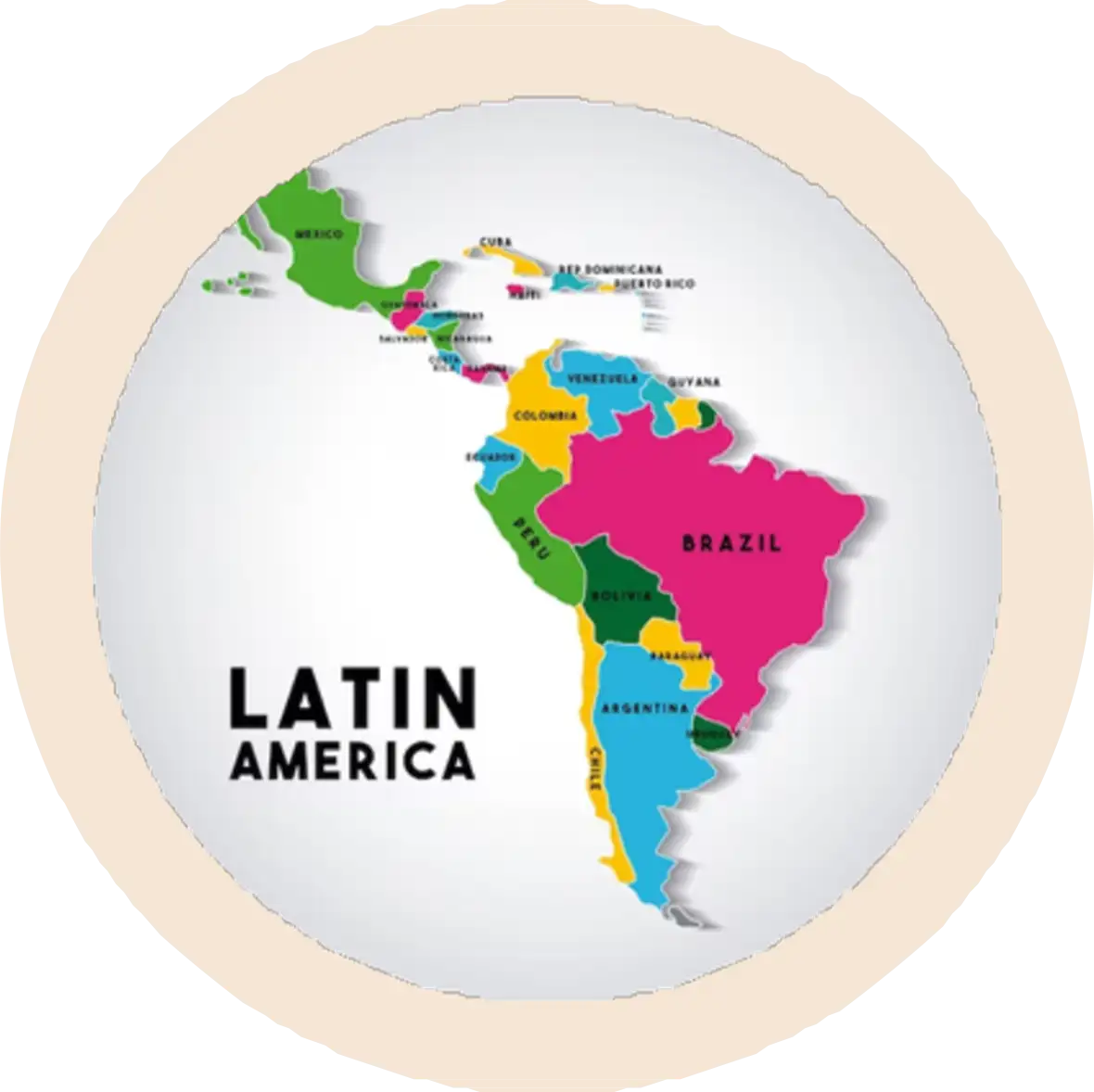 Mapa de América Latina